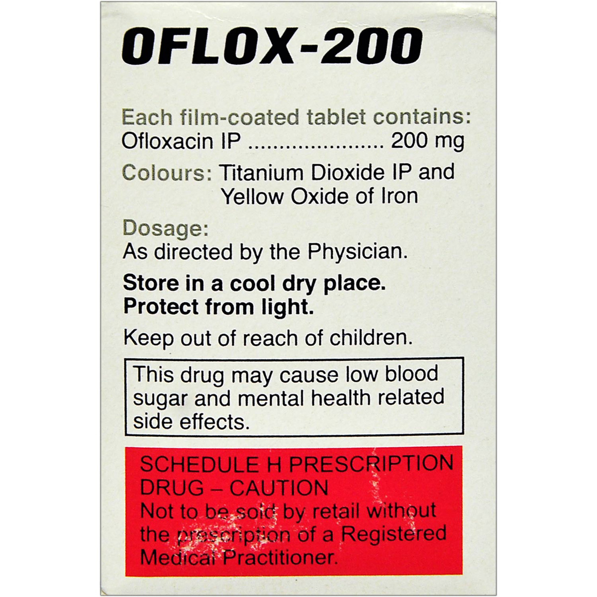 Oflox 200 Tablet 10's, Pack of 10 TABLETS Oflox 200 Tablet 10's, Pack of 10 TABLETS