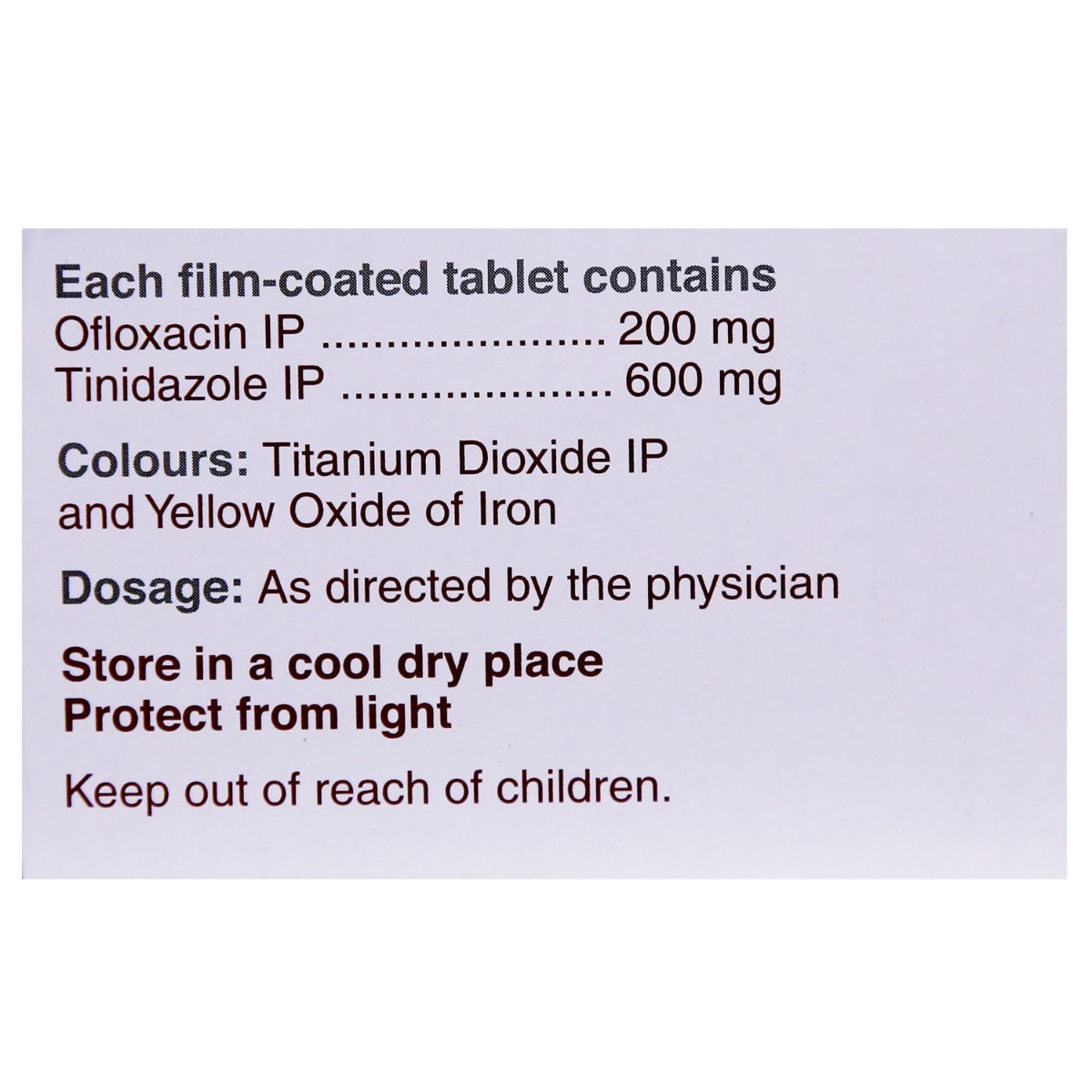 Oflox TZ Tablet 10's, Pack of 10 TABLETS Oflox TZ Tablet 10's, Pack of 10 TABLETS