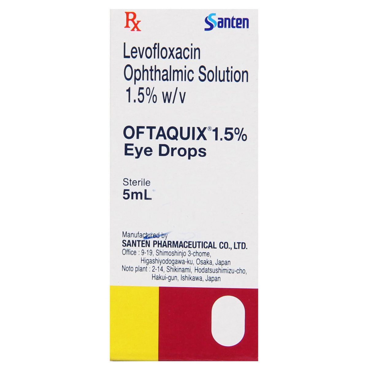 Oftaquix 1.5% Eye Drops 5 ml, Pack of 1 Eye Drops Oftaquix 1.5% Eye Drops 5 ml, Pack of 1 Eye Drops