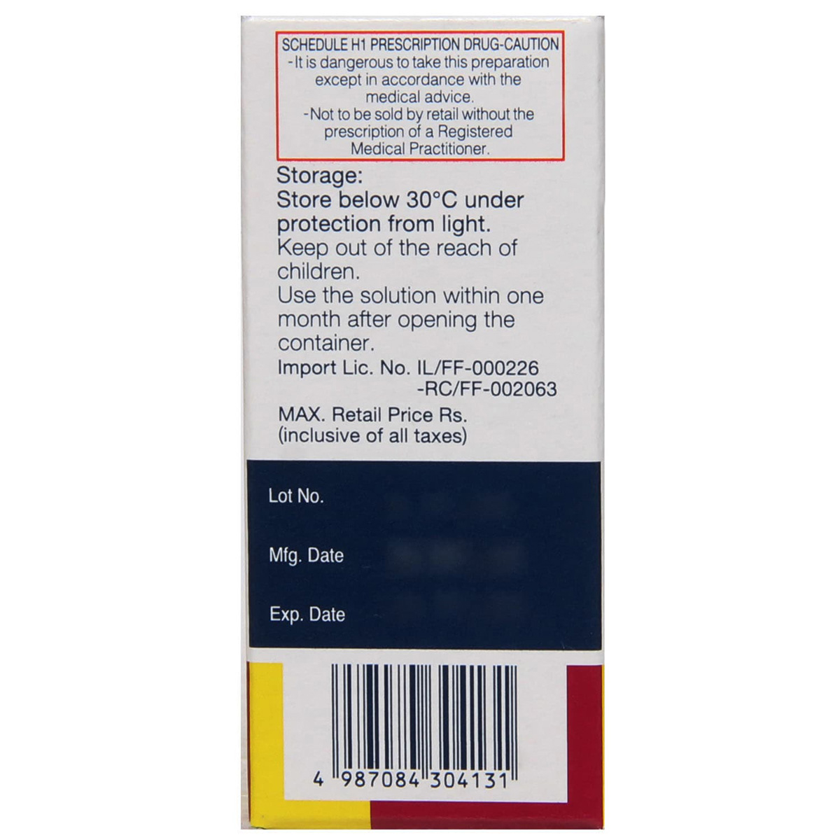 Oftaquix 1.5% Eye Drops 5 ml, Pack of 1 Eye Drops Oftaquix 1.5% Eye Drops 5 ml, Pack of 1 Eye Drops