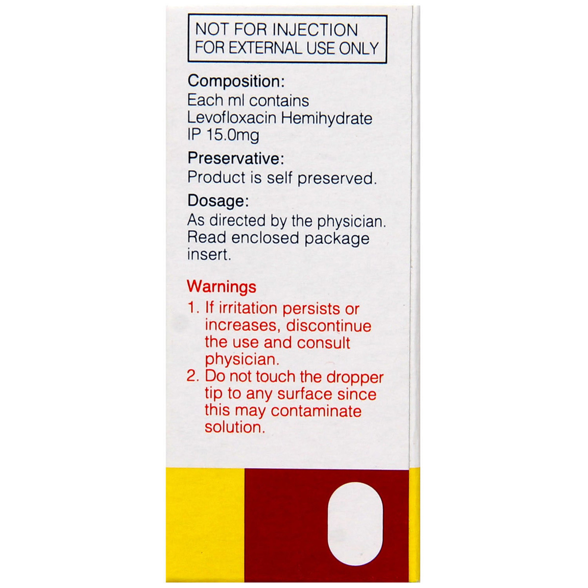 Oftaquix 1.5% Eye Drops 5 ml, Pack of 1 Eye Drops Oftaquix 1.5% Eye Drops 5 ml, Pack of 1 Eye Drops