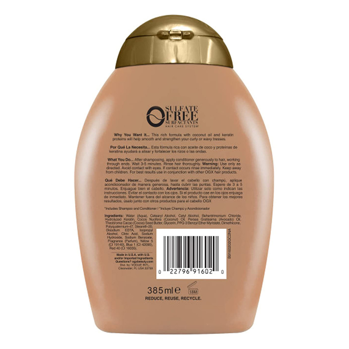 Ogx Brazilian Keratin Conditioner, 385 ml, Pack of 1 Ogx Brazilian Keratin Conditioner, 385 ml, Pack of 1