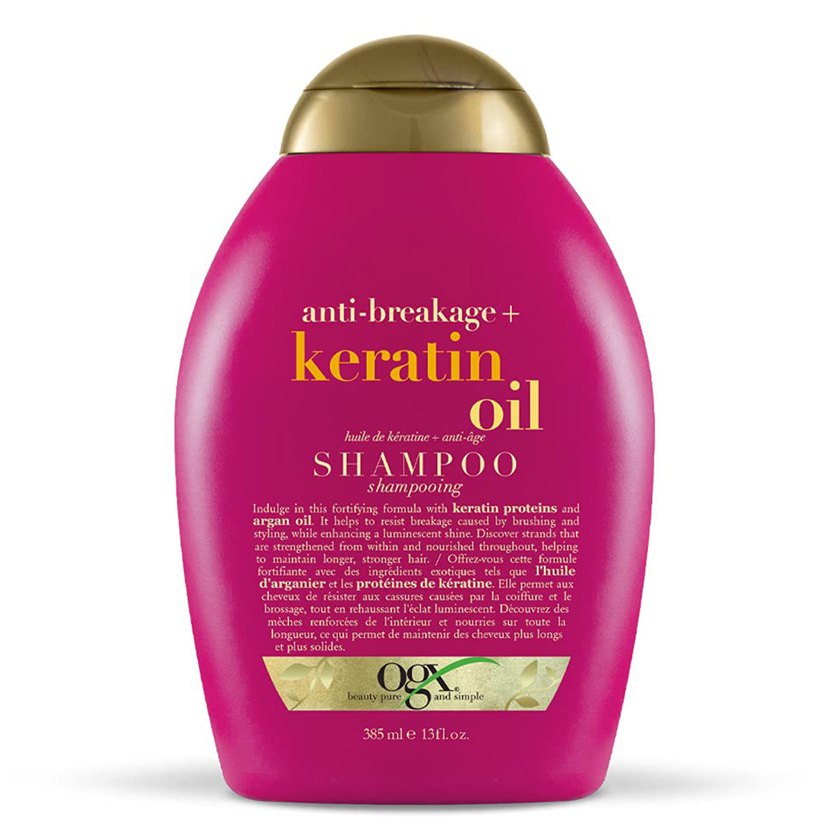 Ogx Anti-Breakage Keratin Oil Shampoo, 385 ml, Pack of 1 Ogx Anti-Breakage Keratin Oil Shampoo, 385 ml, Pack of 1