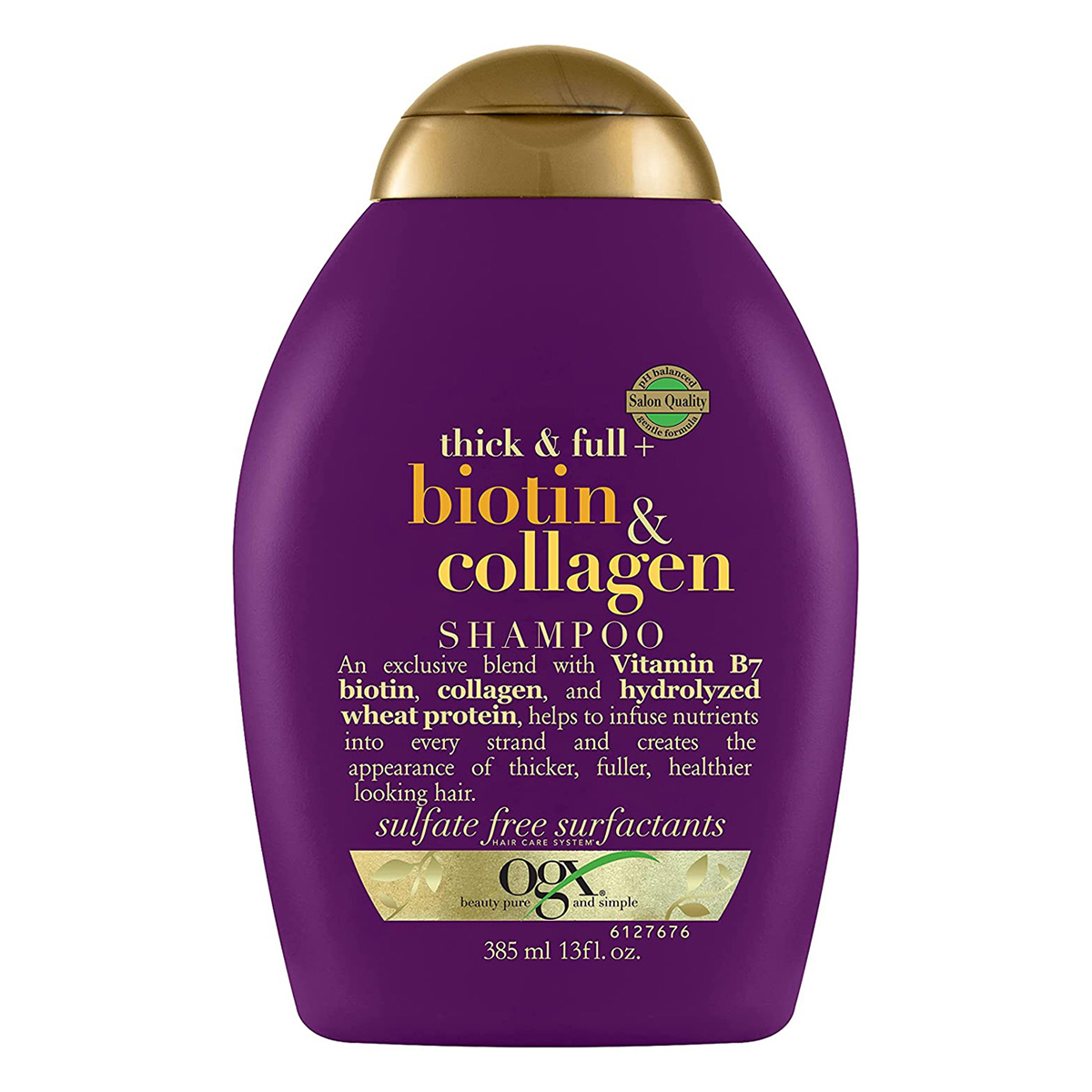 Ogx Biotin&Collagen Shampoo, 385 ml, Pack of 1 Ogx Biotin&Collagen Shampoo, 385 ml, Pack of 1