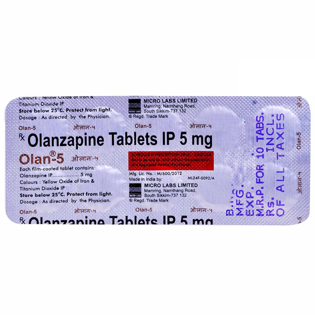 Olan-5 Tablet 10's, Pack of 10 TABLETS Olan-5 Tablet 10's, Pack of 10 TABLETS