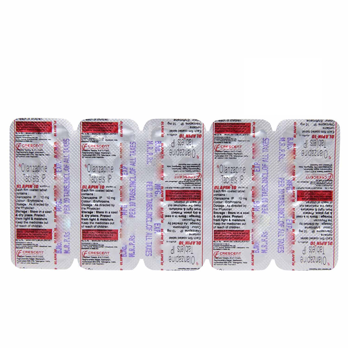 Olapin 10 Tablet 10's, Pack of 10 TABLETS Olapin 10 Tablet 10's, Pack of 10 TABLETS