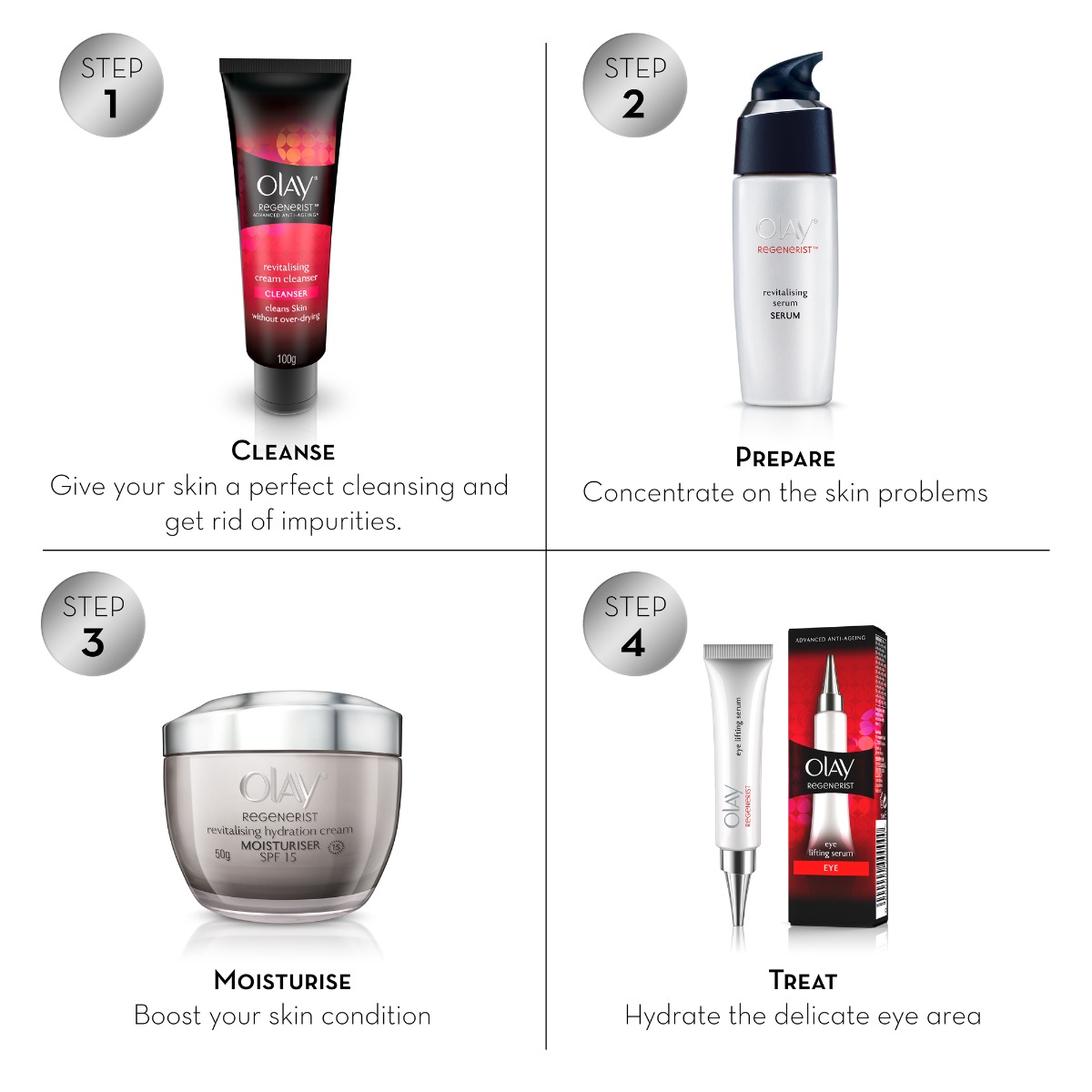 Olay Regenerist Advanced Anti-Ageing Revitalising Serum 50 ml | Niacinamide, Pentapeptides & Olive | Reduces Finelines & Wrinkles | Ultra Light Formula, Pack of 1 Olay Regenerist Advanced Anti-Ageing Revitalising Serum 50 ml | Niacinamide, Pentapeptides & Olive | Reduces Finelines & Wrinkles | Ultra Light Formula, Pack of 1