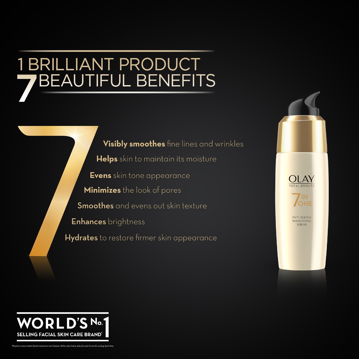 Olay Total Effects 7 in 1 Anti-Ageing Smoothing Serum, 50 ml, Pack of 1 Olay Total Effects 7 in 1 Anti-Ageing Smoothing Serum, 50 ml, Pack of 1