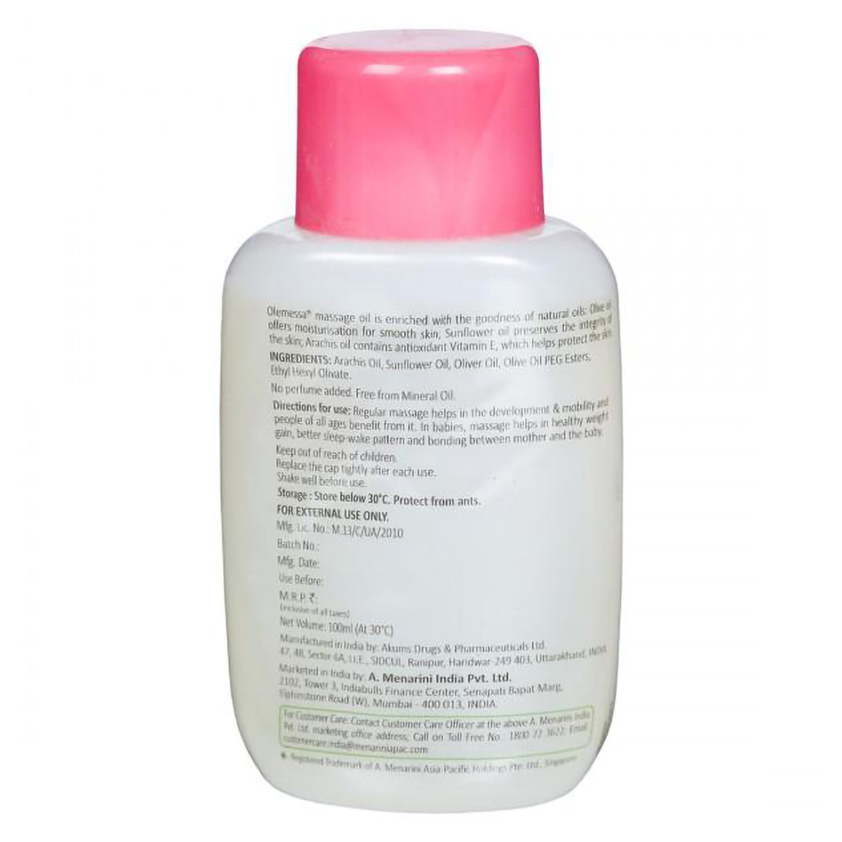 Olemessa Baby Massage Oil, 100 ml, Pack of 1 Olemessa Baby Massage Oil, 100 ml, Pack of 1