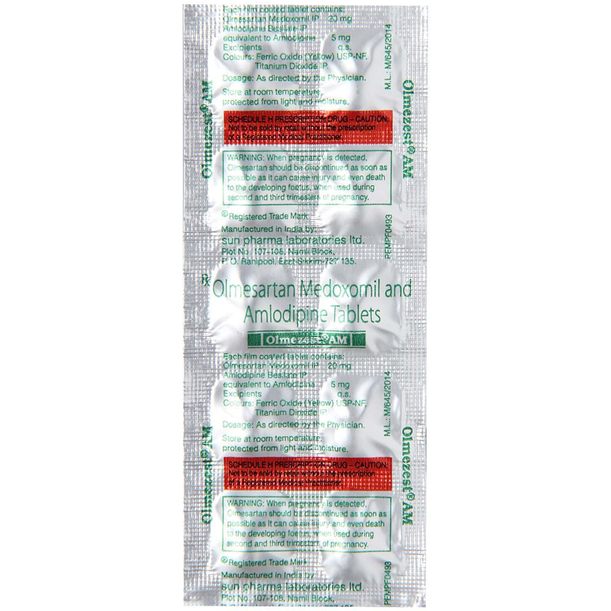 Olmezest AM Tablet 10's, Pack of 10 TABLETS Olmezest AM Tablet 10's, Pack of 10 TABLETS