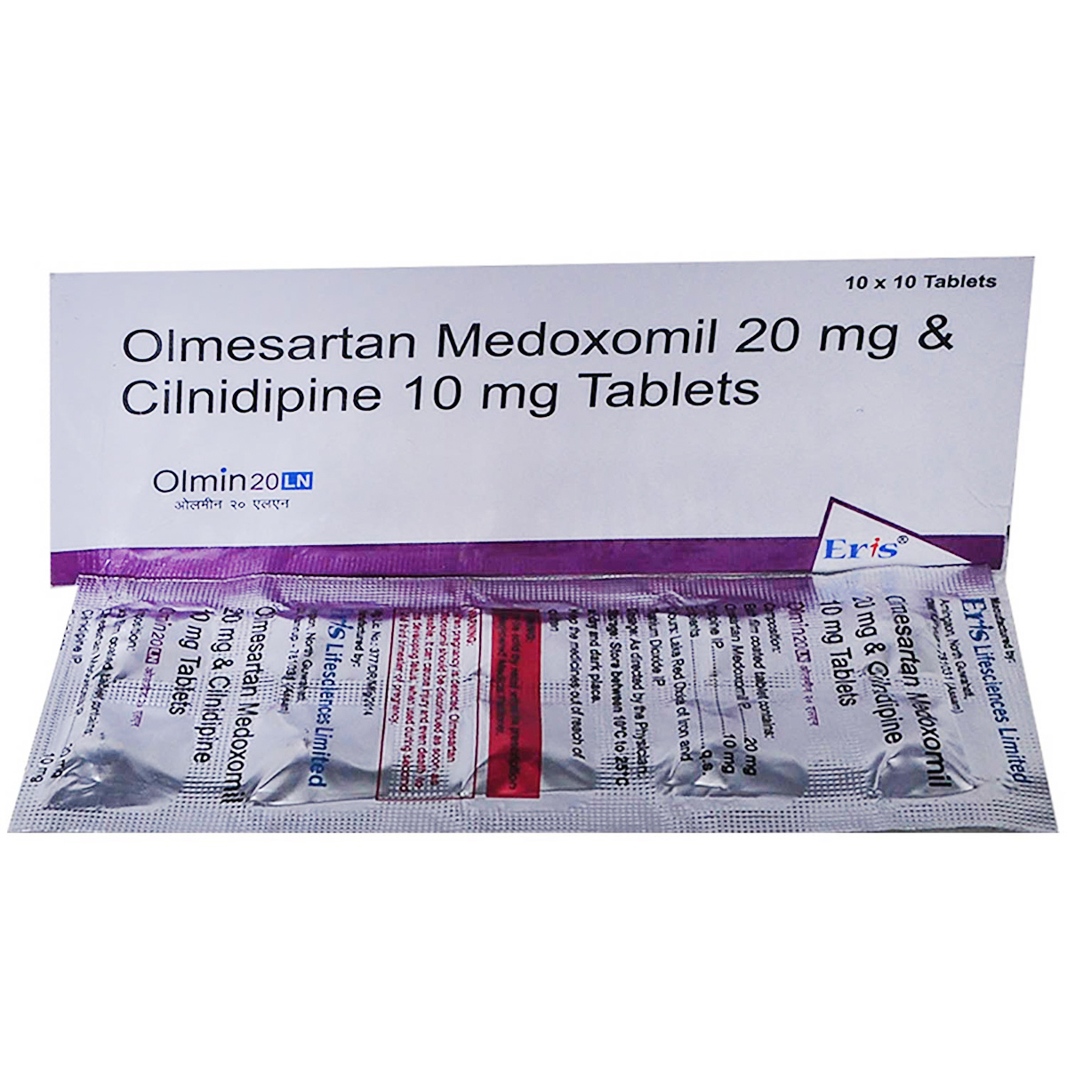 Olmin 20 LN Tablet 10's, Pack of 10 TABLETS Olmin 20 LN Tablet 10's, Pack of 10 TABLETS