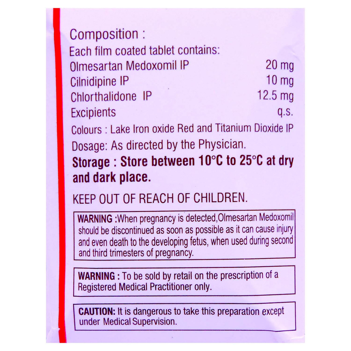 Olmin Trio Tablet 10's, Pack of 10 TABLETS Olmin Trio Tablet 10's, Pack of 10 TABLETS