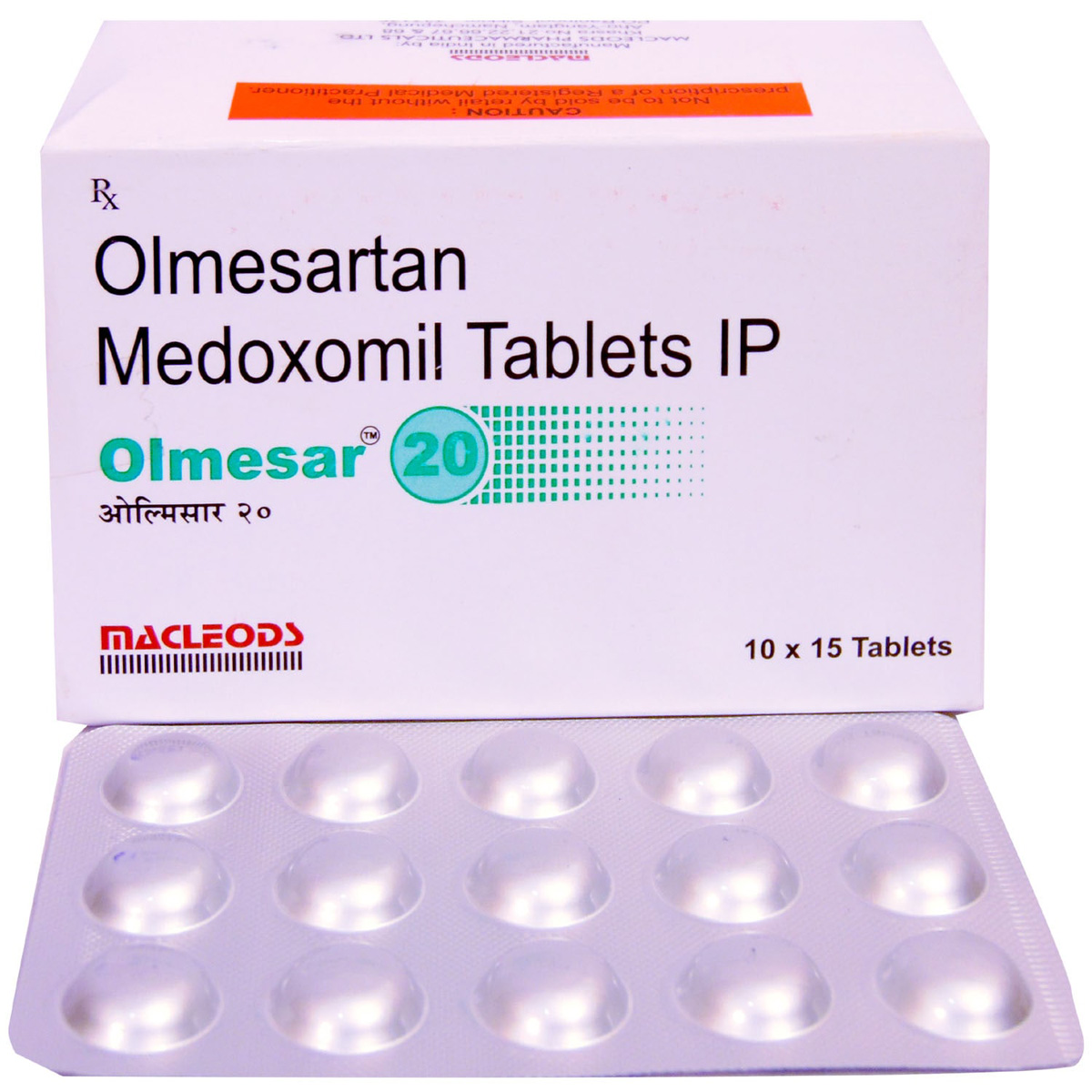 Olmesar 20 Tablet 15's, Pack of 15 TABLETS Olmesar 20 Tablet 15's, Pack of 15 TABLETS