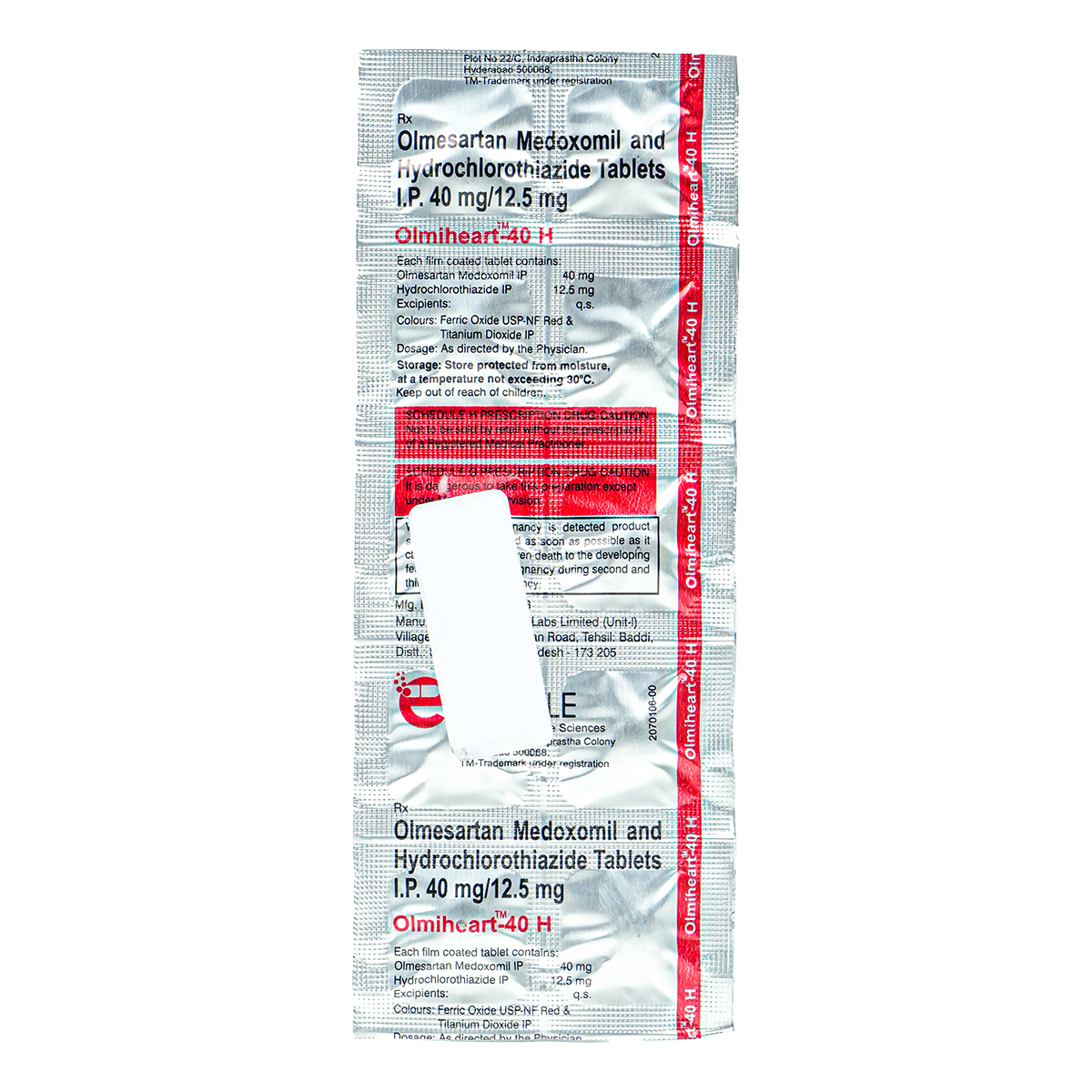 Olmiheart 40 H Tablet 10's, Pack of 10 TABLETS Olmiheart 40 H Tablet 10's, Pack of 10 TABLETS