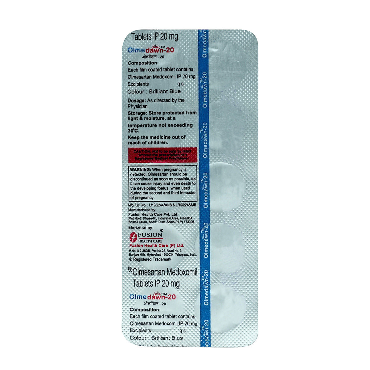 Olmedawn-20 Tablet 10's, Pack of 10 TABLETS Olmedawn-20 Tablet 10's, Pack of 10 TABLETS
