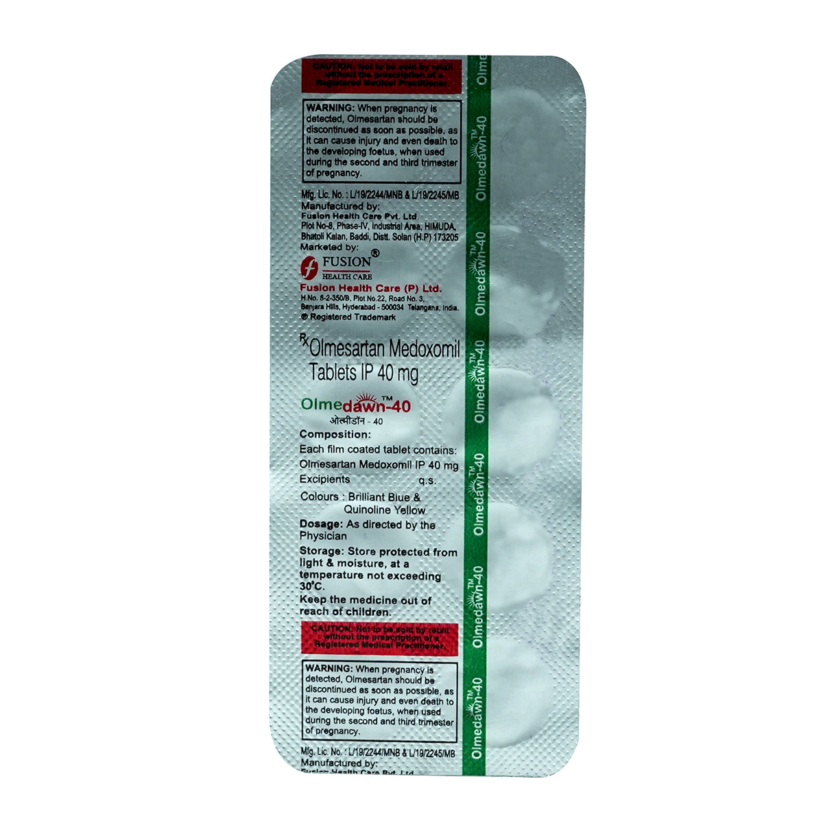 Olmedawn-40 Tablet 10's, Pack of 10 TabletS Olmedawn-40 Tablet 10's, Pack of 10 TabletS