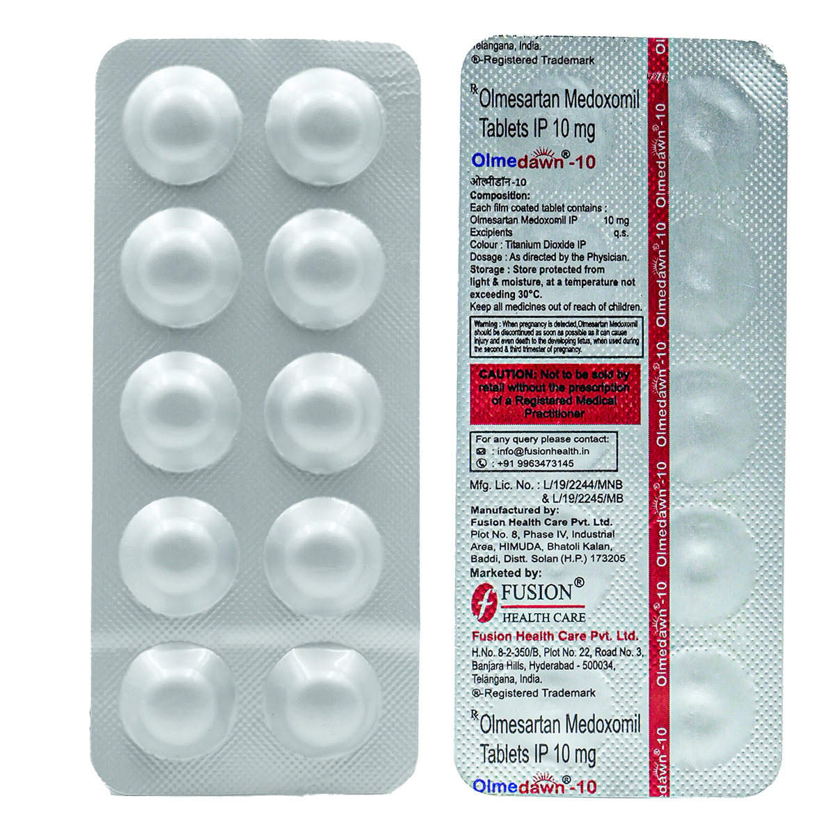 Olmedawn-10 Tablet 10's, Pack of 10 TabletS Olmedawn-10 Tablet 10's, Pack of 10 TabletS