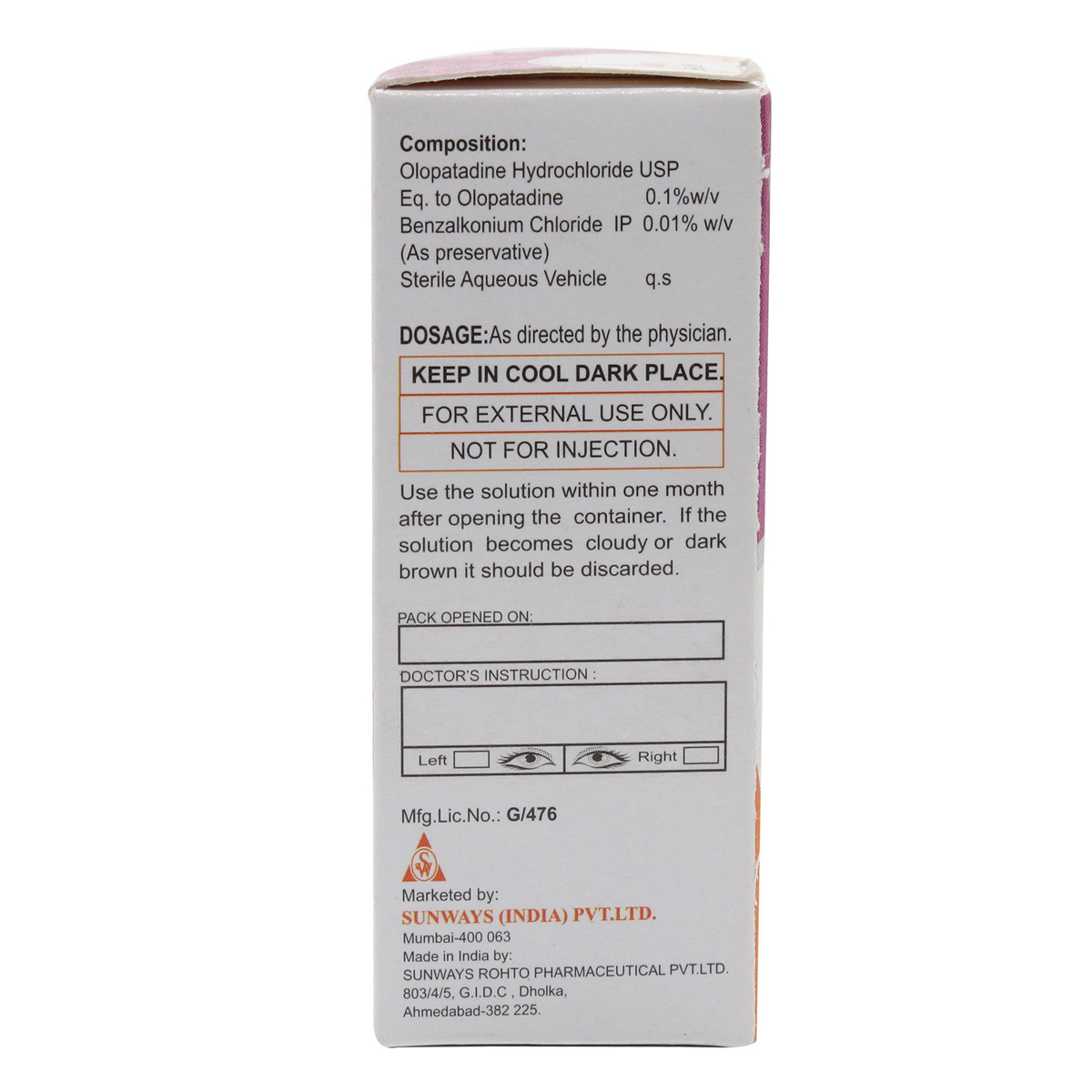 OLOTOP EYE DROPS 5ML, Pack of 1 DROPS OLOTOP EYE DROPS 5ML, Pack of 1 DROPS