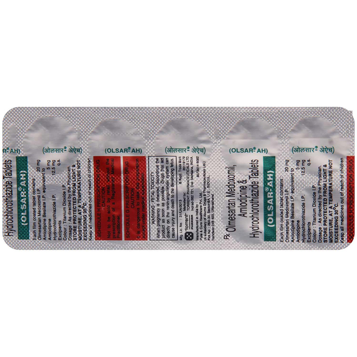 Olsar-AH Tablet 10's, Pack of 10 TabletS Olsar-AH Tablet 10's, Pack of 10 TabletS
