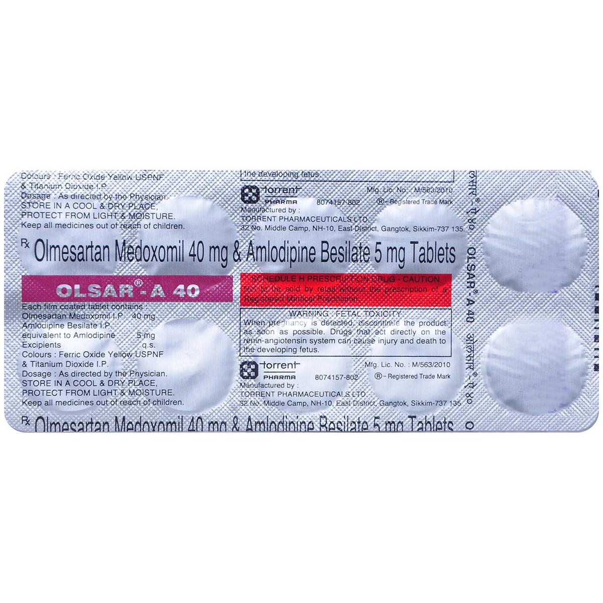 Olsar-A 40 Tablet 10's, Pack of 10 TabletS Olsar-A 40 Tablet 10's, Pack of 10 TabletS