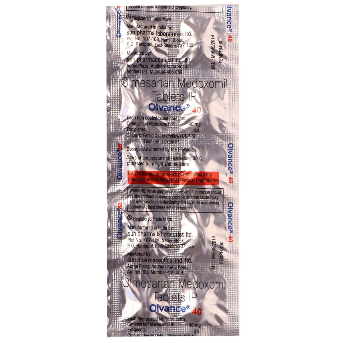 Olvance 40 Tablet 10's, Pack of 10 TABLETS Olvance 40 Tablet 10's, Pack of 10 TABLETS
