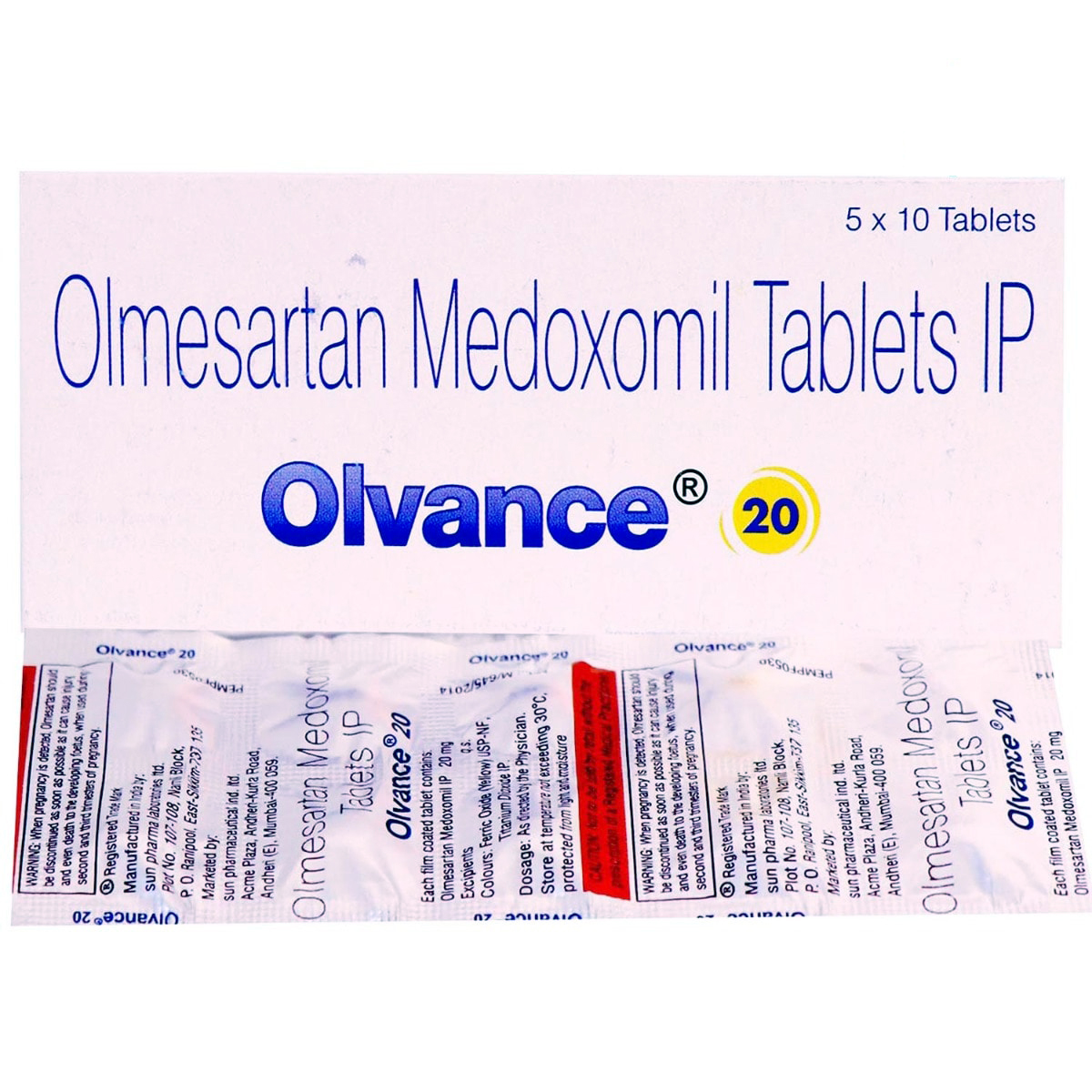 Olvance 20 Tablet 10's, Pack of 10 TABLETS Olvance 20 Tablet 10's, Pack of 10 TABLETS