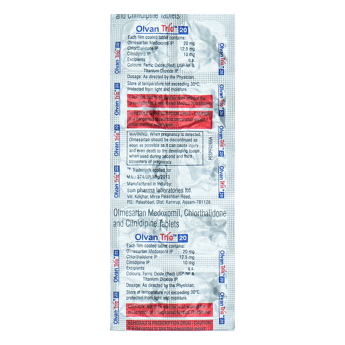 Buy Olvan Trio 20 Tablet 10's Online