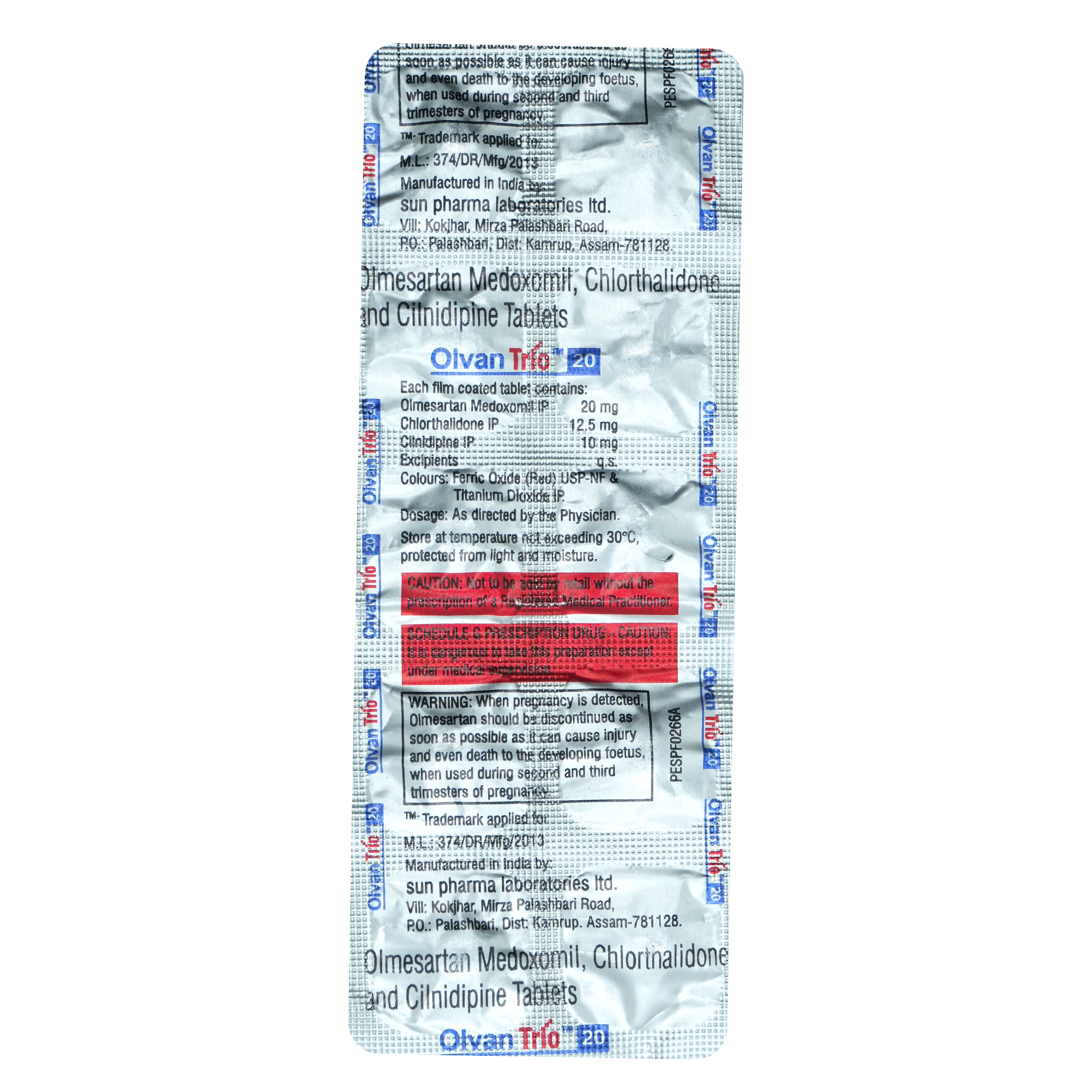 Olvan Trio 40 Tablet 10's, Pack of 10 TABLETS Olvan Trio 40 Tablet 10's, Pack of 10 TABLETS