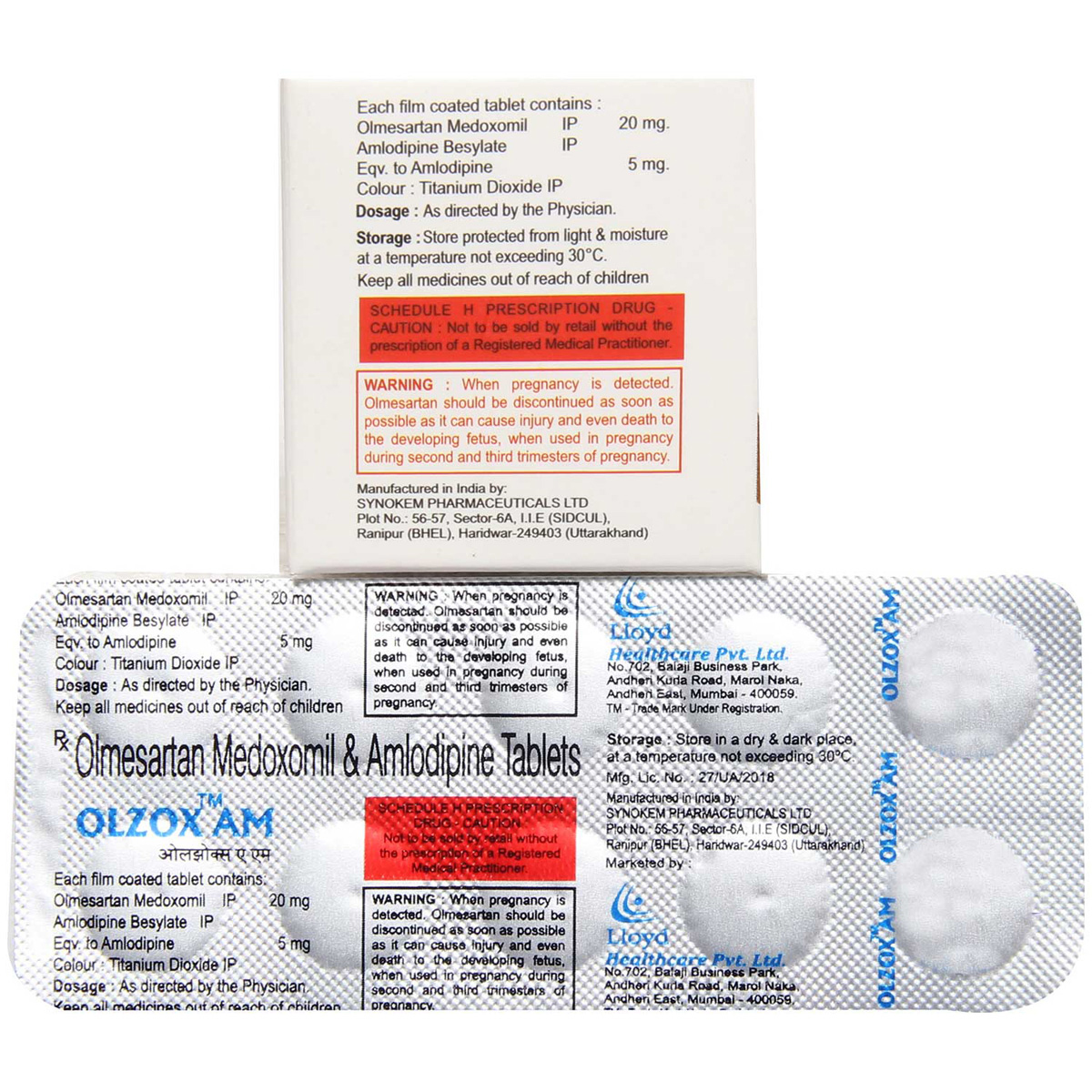 Olzox AM Tablet 10's, Pack of 10 TABLETS Olzox AM Tablet 10's, Pack of 10 TABLETS