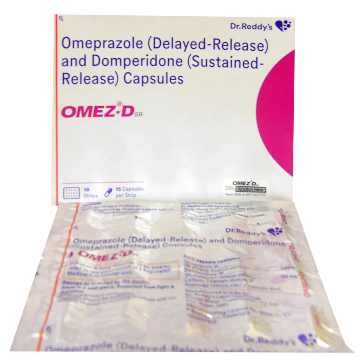 Omez-DSR Capsule 15's, Pack of 15 CAPSULES Omez-DSR Capsule 15's, Pack of 15 CAPSULES