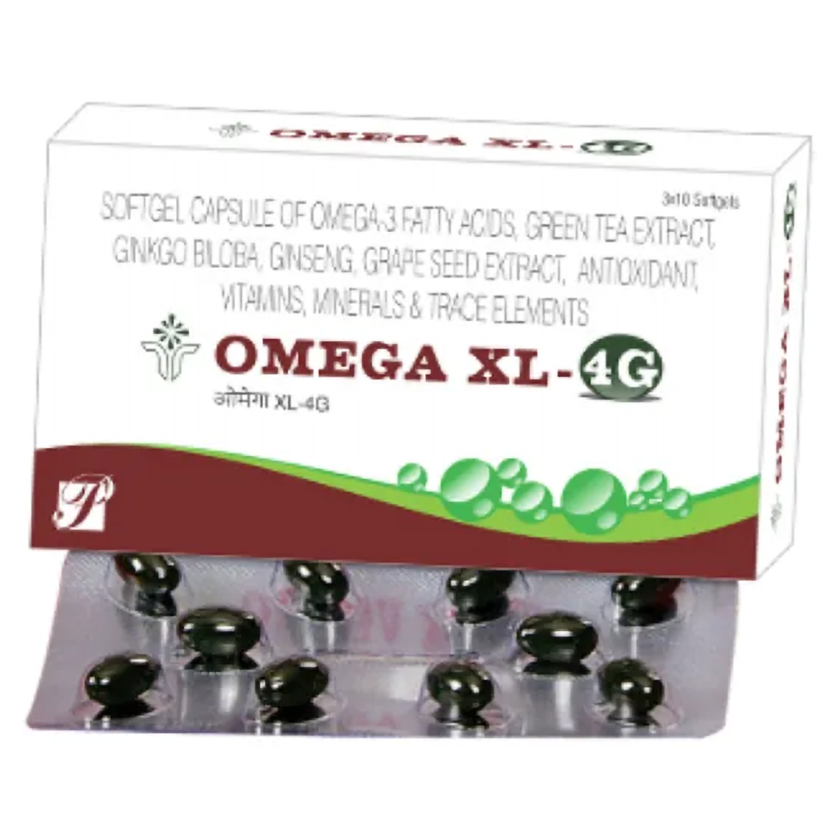 Omega XL 4G Soft Gelatin Capsule 10's, Pack of 10 Omega XL 4G Soft Gelatin Capsule 10's, Pack of 10