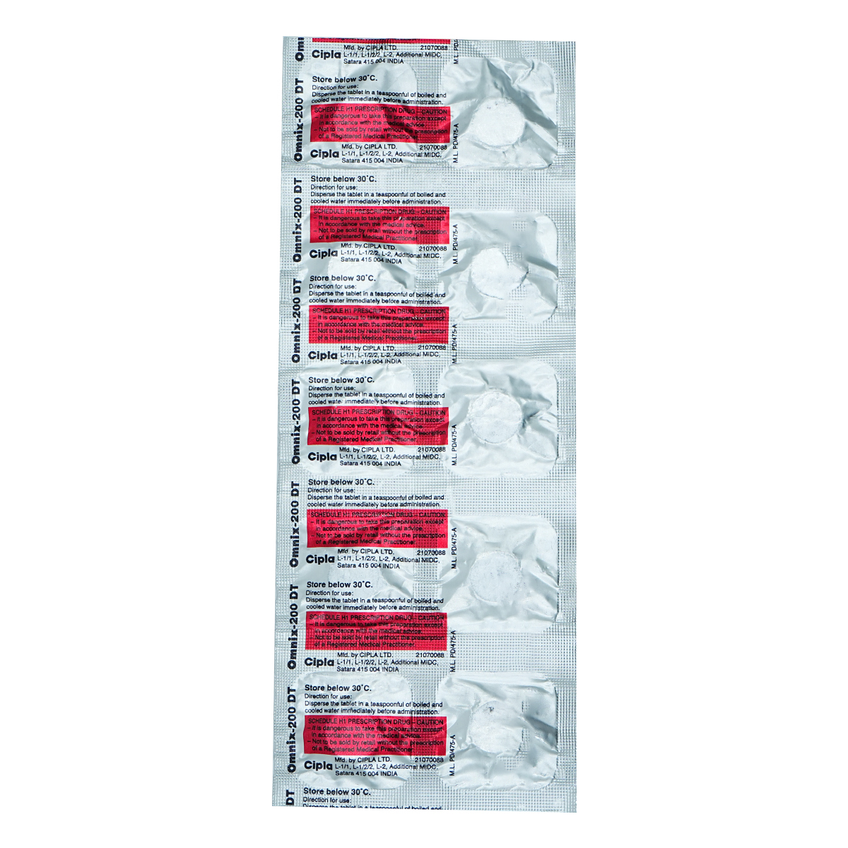 Omnix-200 DT Tablet 10's, Pack of 10 TabletS Omnix-200 DT Tablet 10's, Pack of 10 TabletS