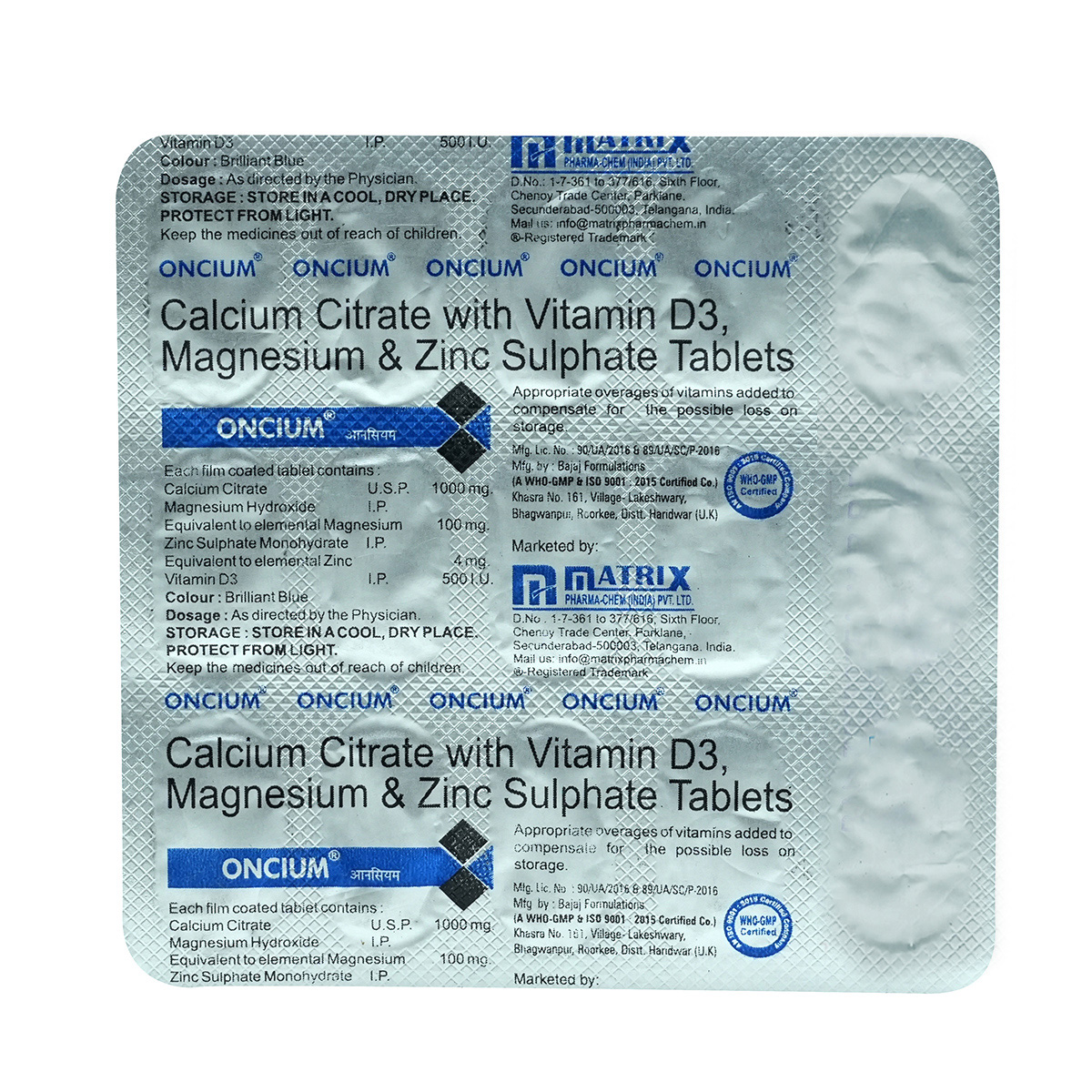 Buy Oncium Tablet 15's Online