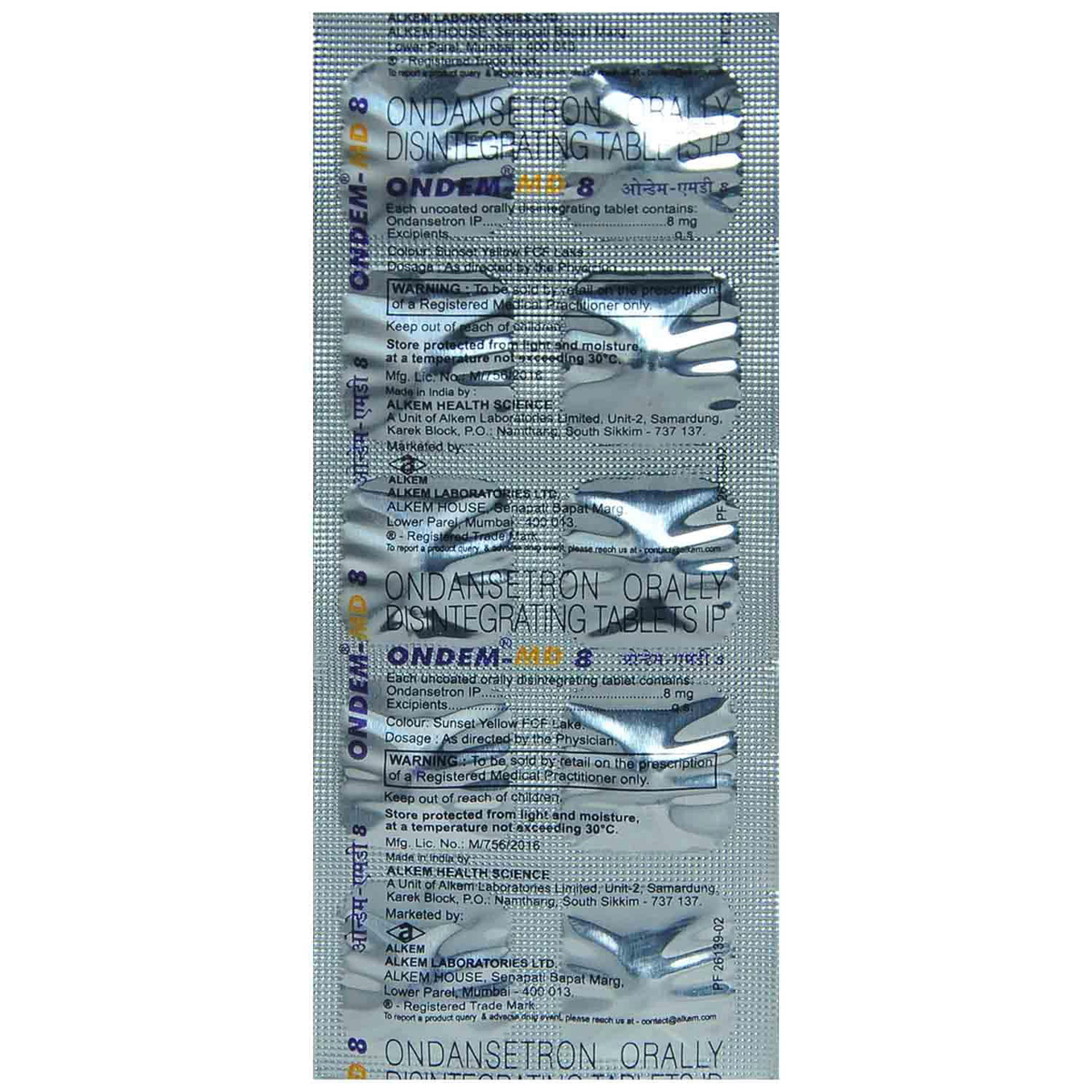Ondem-MD 8 Tablet 10's, Pack of 10 TABLETS Ondem-MD 8 Tablet 10's, Pack of 10 TABLETS