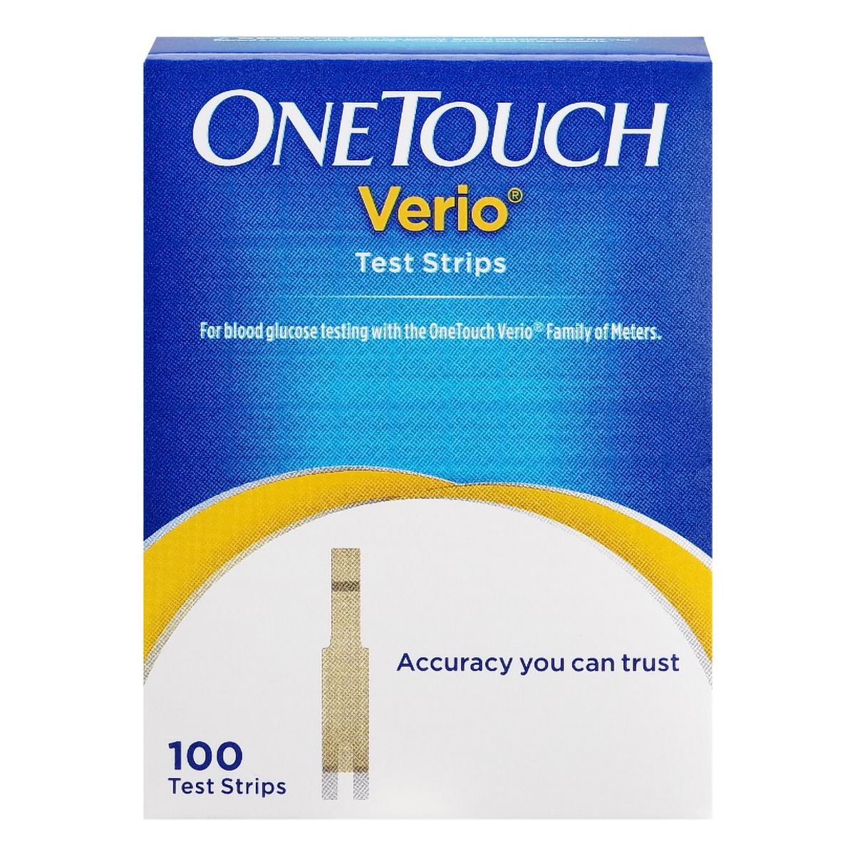 OneTouch Verio Test Strips, 100 Count, Pack of 1 OneTouch Verio Test Strips, 100 Count, Pack of 1