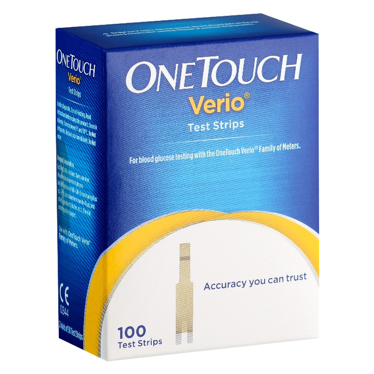 OneTouch Verio Test Strips, 100 Count, Pack of 1 OneTouch Verio Test Strips, 100 Count, Pack of 1