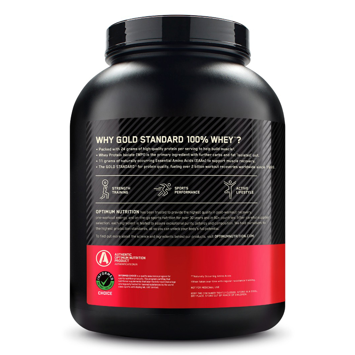 Optimum Nutrition (ON) Gold Standard 100% Whey Protein Cookies & Cream Flavour Powder, 2.27 kg, Pack of 1 Optimum Nutrition (ON) Gold Standard 100% Whey Protein Cookies & Cream Flavour Powder, 2.27 kg, Pack of 1