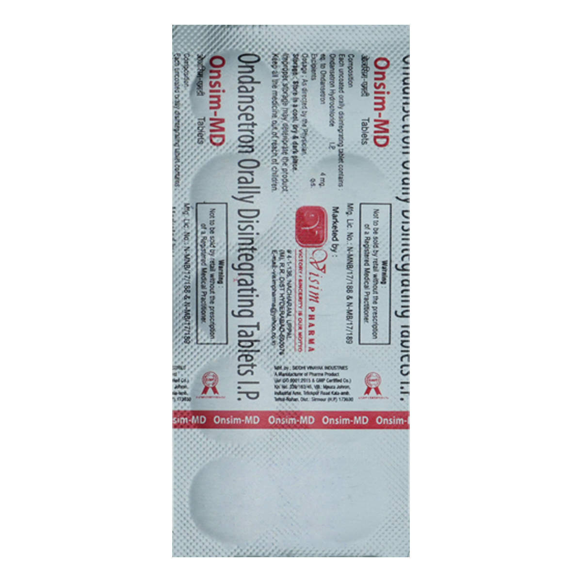 Onsim-MD Tablet 10's, Pack of 10 TabletS Onsim-MD Tablet 10's, Pack of 10 TabletS