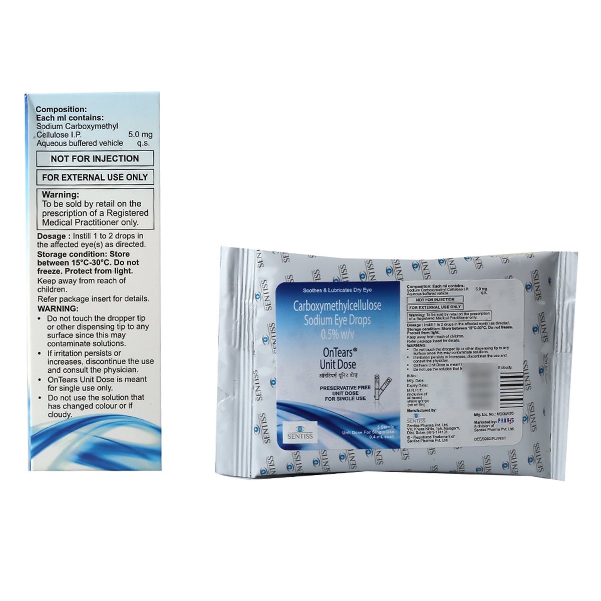 Ontears Unit Dose Eye Drops 15 x 0.4 ml, Pack of 1 EYE DROPS Ontears Unit Dose Eye Drops 15 x 0.4 ml, Pack of 1 EYE DROPS