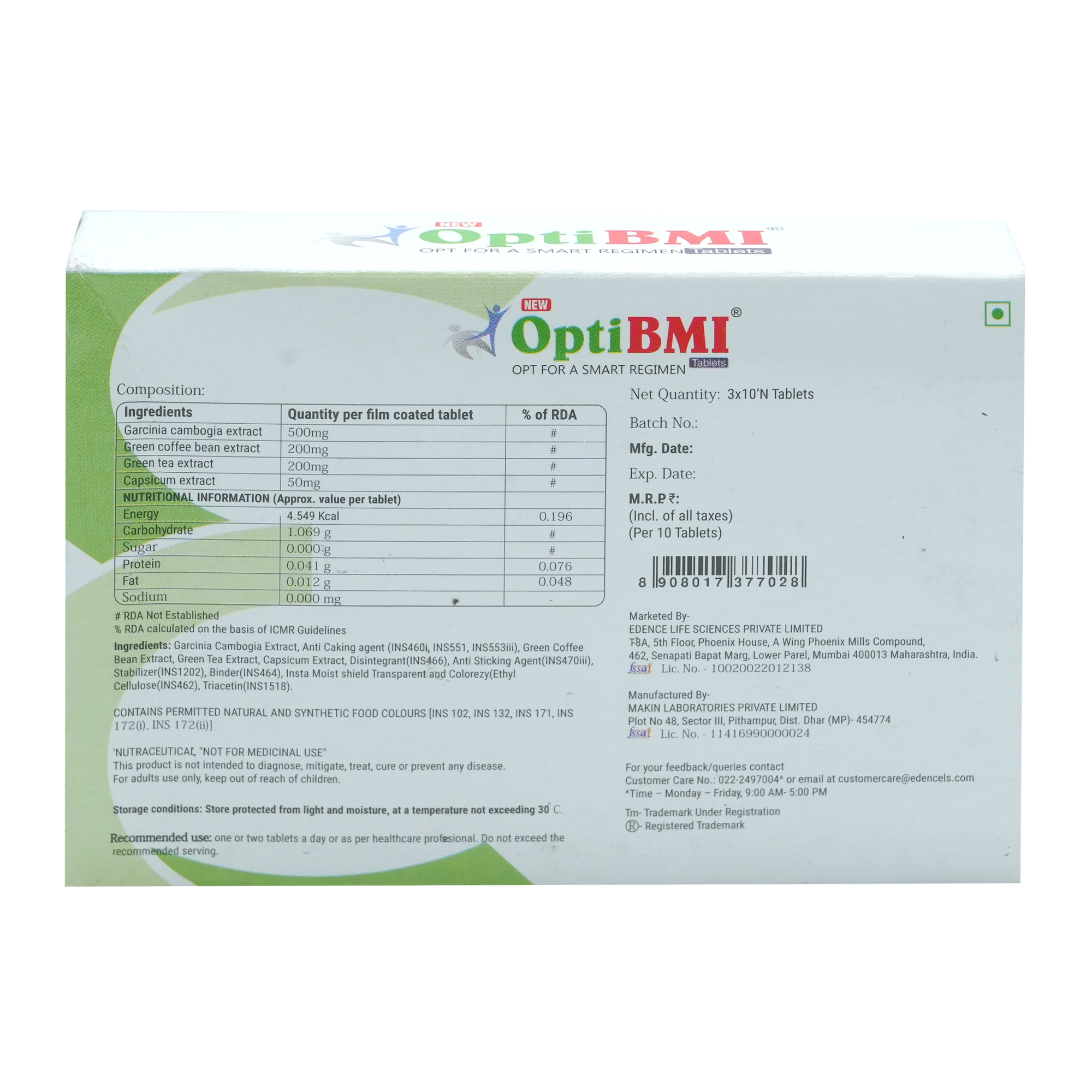 Opti Bmi New Tablet 10's, Pack of 10 Opti Bmi New Tablet 10's, Pack of 10