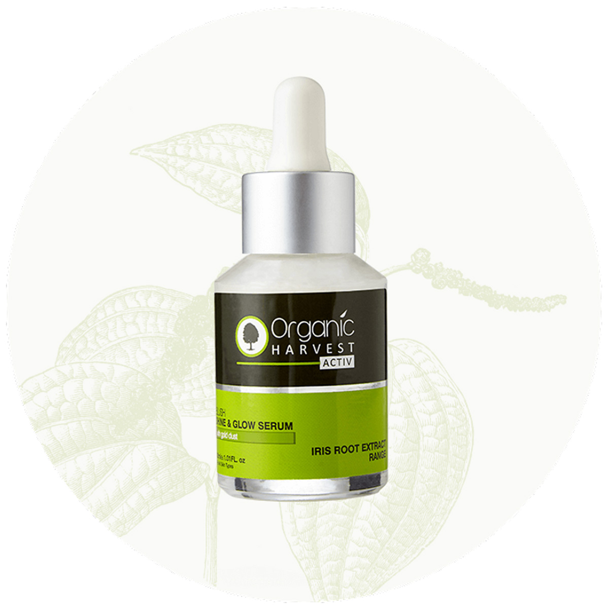 Organic Harvest Blush-Shine & Glow Serum 30 ml | With Gold Dust | Irish Root Extract| Freckle Riddance | Enhance Skin Elasticity & Hydration | For All Skin Type, Pack of 1 Organic Harvest Blush-Shine & Glow Serum 30 ml | With Gold Dust | Irish Root Extract| Freckle Riddance | Enhance Skin Elasticity & Hydration | For All Skin Type, Pack of 1