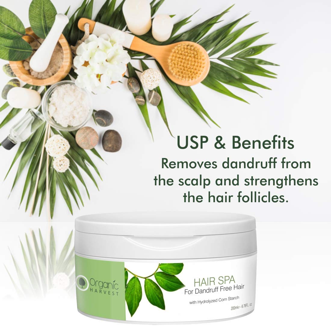 Organic Harvest Hair Spa Dry & Damage Hair Cream, 200 ml, Pack of 1 Organic Harvest Hair Spa Dry & Damage Hair Cream, 200 ml, Pack of 1