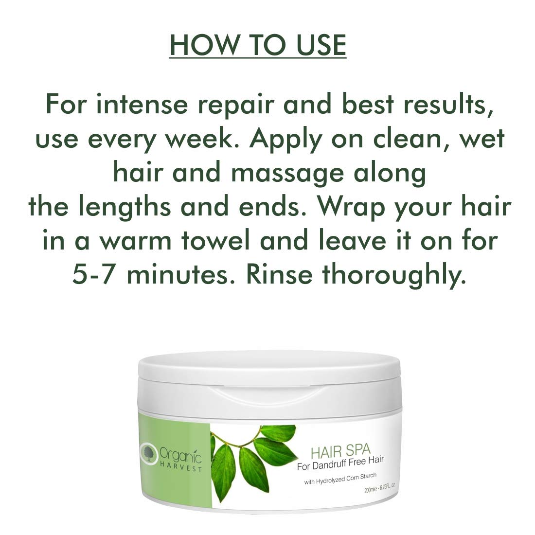 Organic Harvest Hair Spa Dry & Damage Hair Cream, 200 ml, Pack of 1 Organic Harvest Hair Spa Dry & Damage Hair Cream, 200 ml, Pack of 1