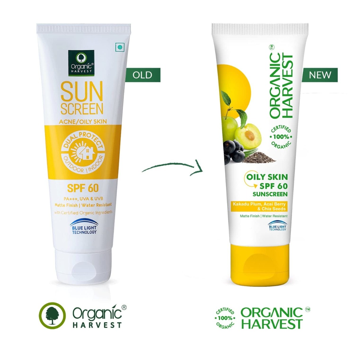 Organic Harvest SPF 60 Sunscreen Cream for Oily Skin, 100 gm, Pack of 1 Organic Harvest SPF 60 Sunscreen Cream for Oily Skin, 100 gm, Pack of 1