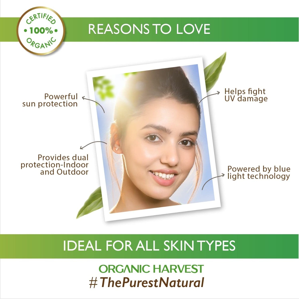 Organic Harvest SPF 60 Sunscreen Cream for All Skin,100 gm, Pack of 1 Organic Harvest SPF 60 Sunscreen Cream for All Skin,100 gm, Pack of 1