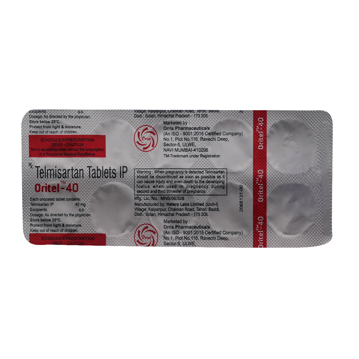 Oritel-40 Tablet 10's, Pack of 10 TabletS Oritel-40 Tablet 10's, Pack of 10 TabletS