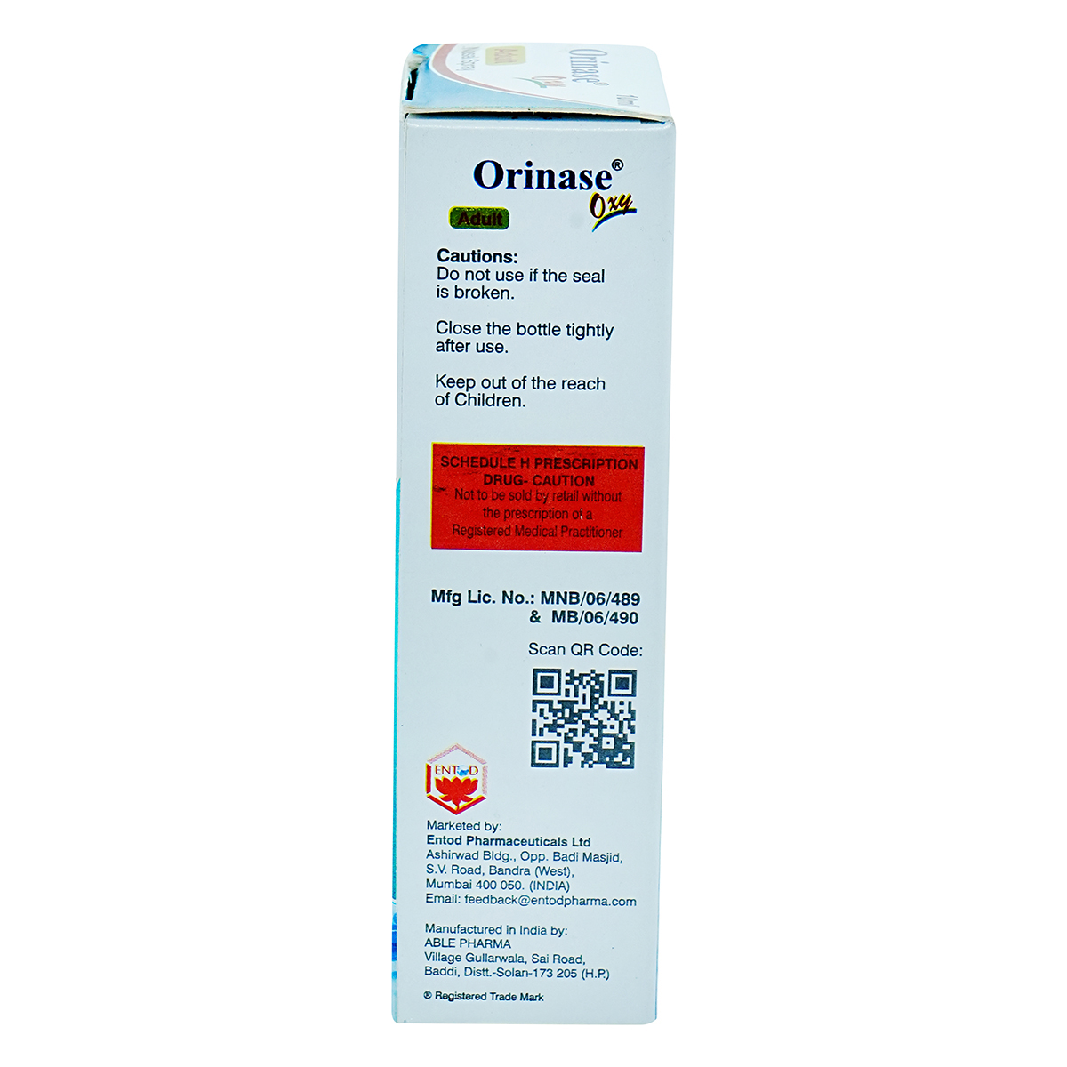 Orinase Oxy Adult Nasal Spray 10 ml, Pack of 1 Nasal Spray Orinase Oxy Adult Nasal Spray 10 ml, Pack of 1 Nasal Spray