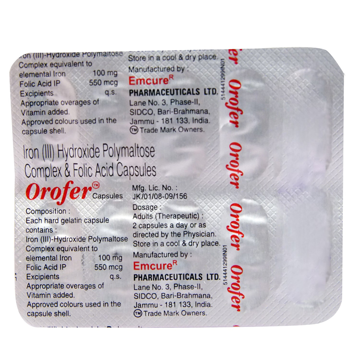 Orofer Capsule 10's, Pack of 10 CAPSULES Orofer Capsule 10's, Pack of 10 CAPSULES