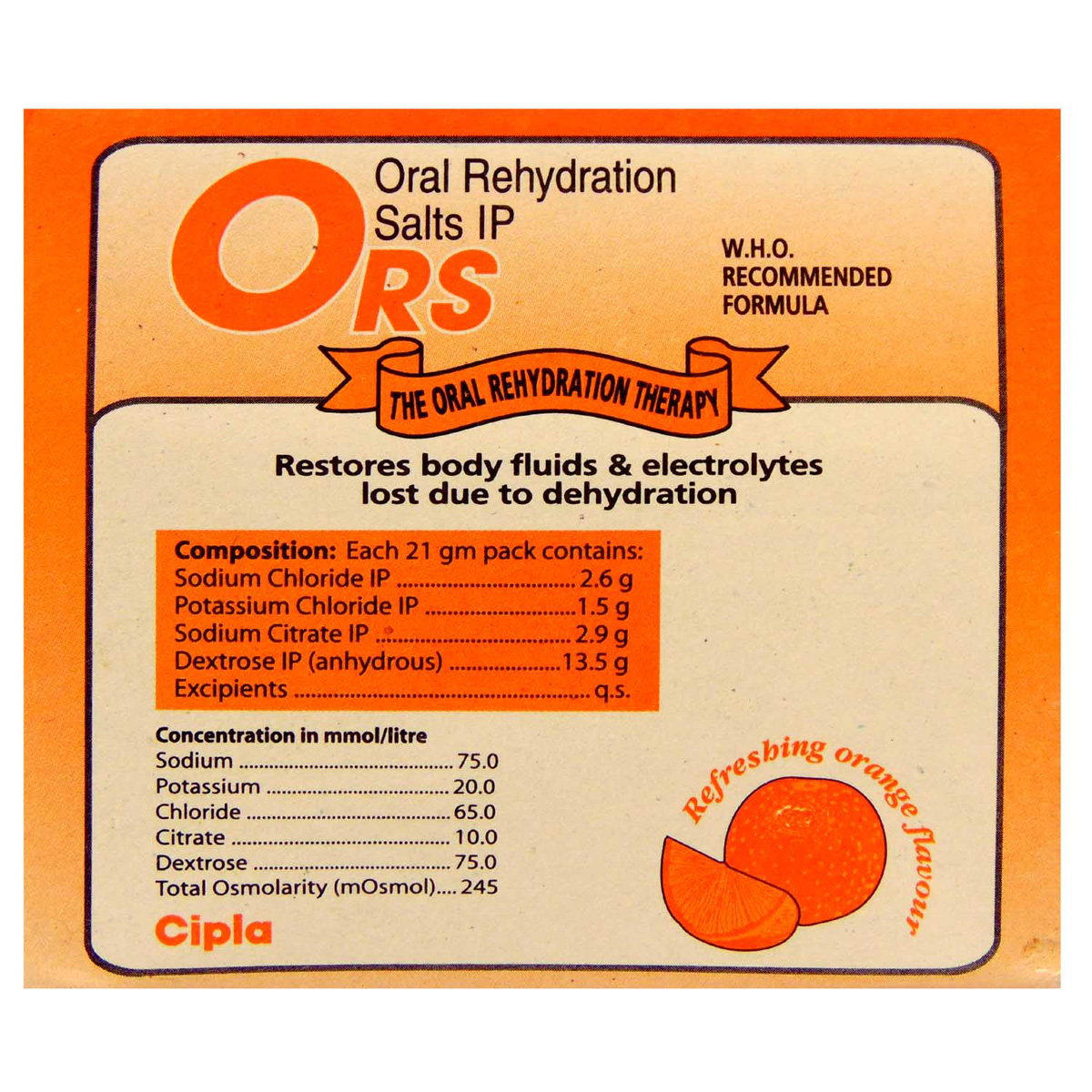 ORS Prolyte Orange Flavour Powder, 21 gm, Pack of 1 ORS Prolyte Orange Flavour Powder, 21 gm, Pack of 1