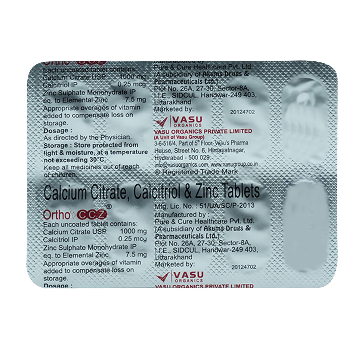 Ortho Ccz Tablet 10's, Pack of 10 TabletS Ortho Ccz Tablet 10's, Pack of 10 TabletS